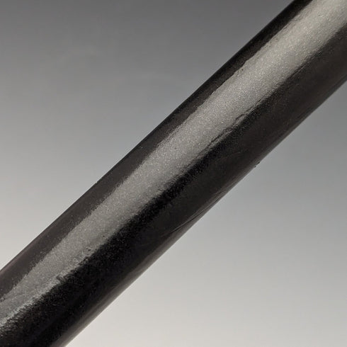 1894年 英国アンティーク 紳士用ステッキ 純銀装飾アントラーハンドル ブラックシャフト 84cm